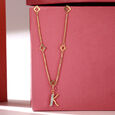 Mia Sutra DIY with Alphabet Charms- K,,hi-res view 2