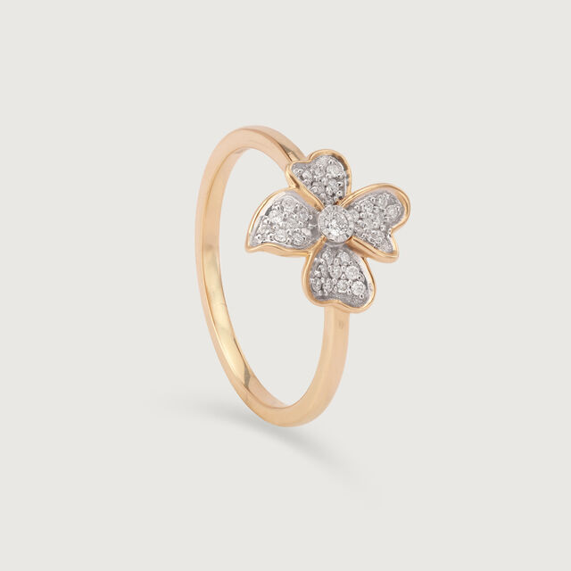 Sunshine Petal 14KT Gold & Diamond Ring,,hi-res image number null