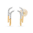 14KT Yellow Gold Radiant Arboreal Beauty Stud Earrings,,hi-res view 3