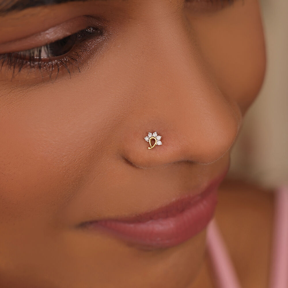Diamond star nose stud sales