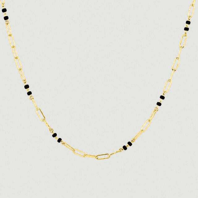 Sleek Geometric Gold Mangalsutra,,hi-res image number null