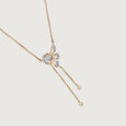 14KT Yellow Gold The Art of Precision Diamond Necklace,,hi-res view 4