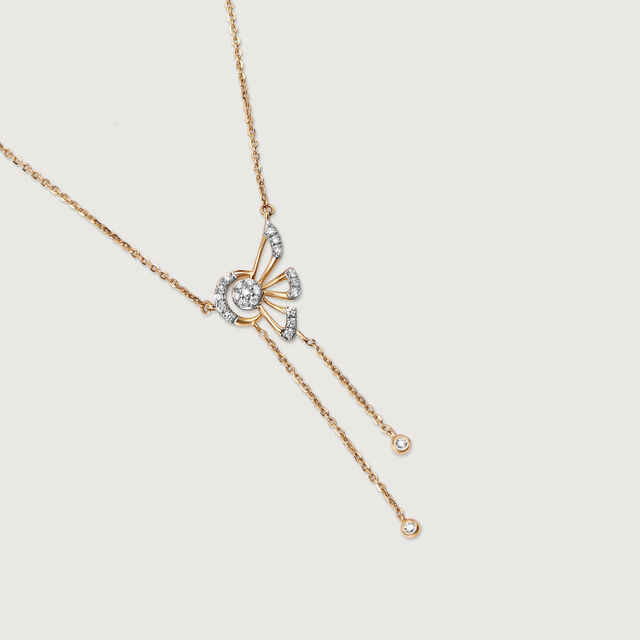 14KT Yellow Gold The Art of Precision Diamond Necklace,,hi-res image number null