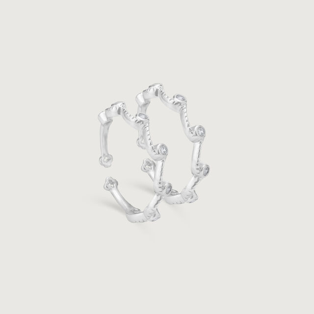 Twisted Gleam Silver Toe Rings,,hi-res image number null