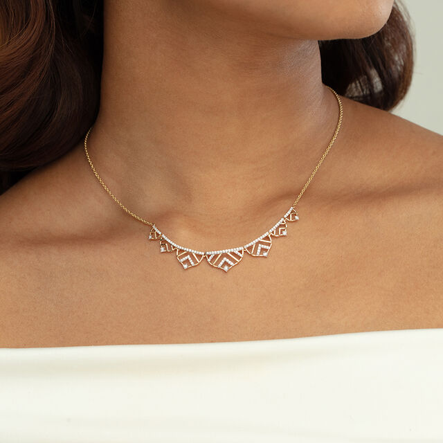 Lippan Luxe Gold & Diamond Necklace,,hi-res image number null