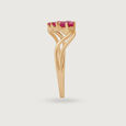 Phases of the Moon Pink Sapphire 14KT Finger Ring,,hi-res view 5