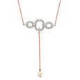 14KT Rose Gold Stunning Hexagon Pearl Necklace,,hi-res view 2