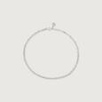 Sleek Loop Silver Anklet,,hi-res view 3