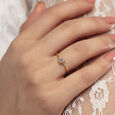 Moonlit Heart 14 kt Diamond Finger Ring,,hi-res view 2