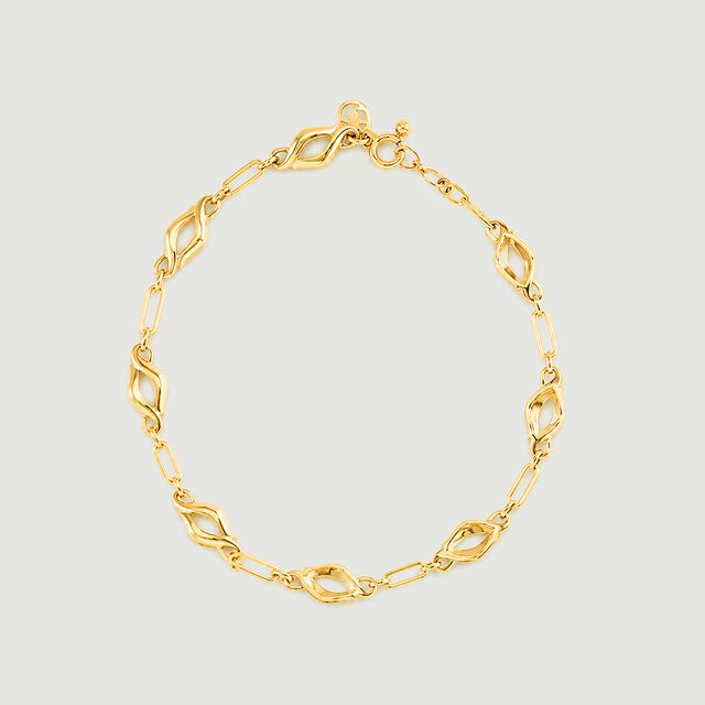 Fluid Sculptural Gold Bracelet,,hi-res image number null