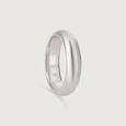 Glossy Dome Silver Ring,,hi-res view 3