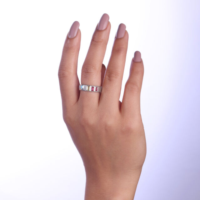 Candy Prism Silver Ring,,hi-res image number null