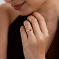 Radiant Garnet Diamond Ring,,hi-res view 2