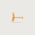 Beaded Elegance Gold Nose Pin,,hi-res view 3