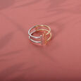 Mia 14KT Yellow And White Gold Finger Ring,,hi-res view 1