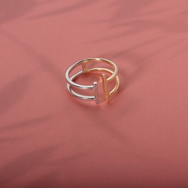 Mia 14KT Yellow And White Gold Finger Ring,,hi-res image number null