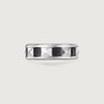 Bold Facet Silver Ring,,hi-res view 4