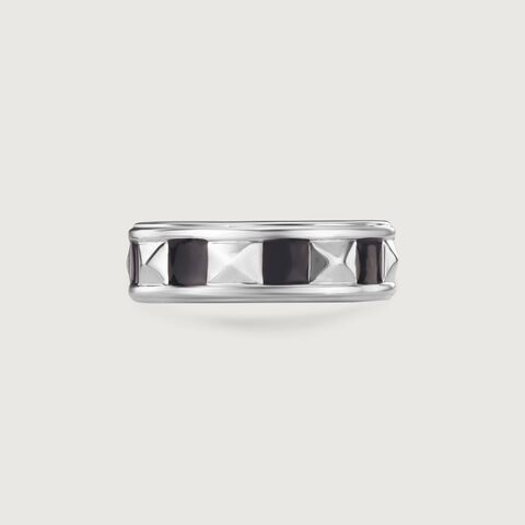 Bold Facet Silver Ring