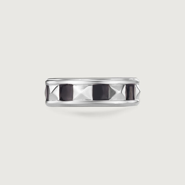 Bold Facet Silver Ring,,hi-res image number null
