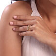 Zigzag Shine Gold & Diamond Finger Ring,,hi-res view 2