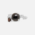 Midnight Glow Silver Finger Ring,,hi-res view 3