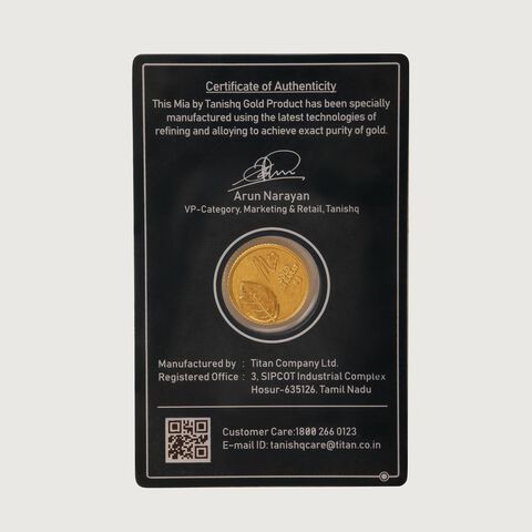5 GM 24 Karat Tulsi Gold Coin