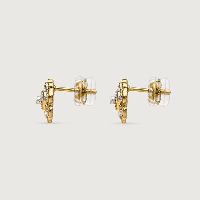 Layered Bloom Diamond Earrings,,hi-res image number null