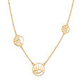 Minimal 14KT Yellow Gold Multi Pendant Necklace,,hi-res view 3