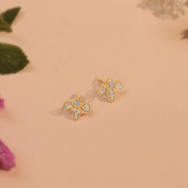 Dreamy Doodle Diamond Stud Earrings,,hi-res image number null