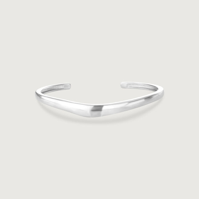 Fluid Curve Silver Kada,,hi-res image number null