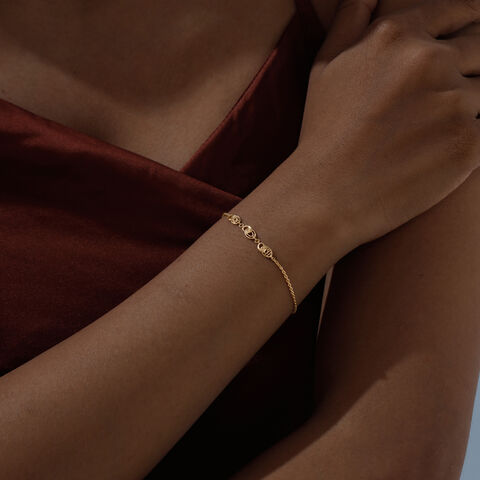 Interwoven Harmony Gold Bracelet
