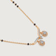 Eternal Eclat 18 Kt Gold and Diamond Vati Mangalsutra,,hi-res view 4