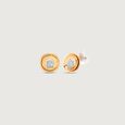 Circular Grace Diamond Stud Earrings,,hi-res view 4
