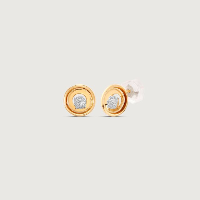 Circular Grace Diamond Stud Earrings,,hi-res image number null