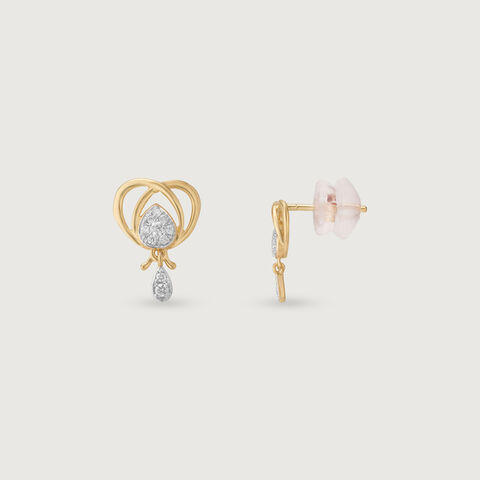 Sweet Buzz Diamond Drop Earrings