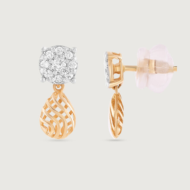 Timeless Love Gold Drop Earring,,hi-res image number null