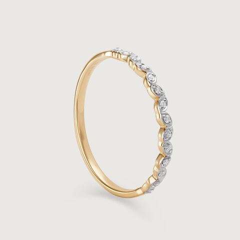 Aurora Arch 14KT Gold & Diamond Ring