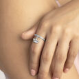 Glam Queen Silver Finger Ring,,hi-res view 2