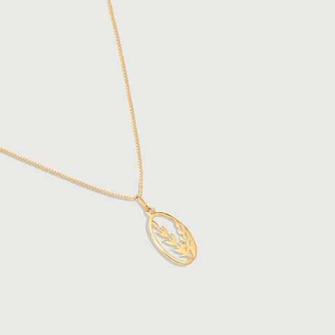 Leafy Babe Gold Pendant
