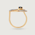 Celestial Dance 14KT Diamond and Blue Sapphire Ring,,hi-res view 6