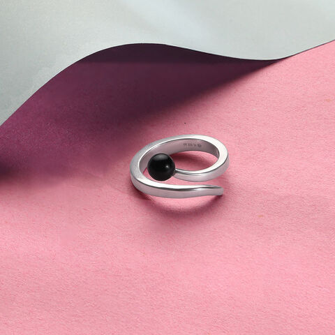 Bold Onyx Silver Ring