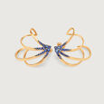 Blue Sapphire Galaxy Trails Hoop Earrings,,hi-res view 2