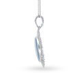 Silver Pendant For Women In Vintage Style With Pearl,,hi-res view 2