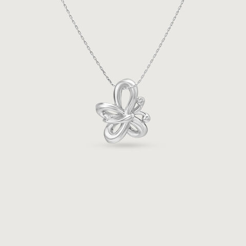 Breezy Flutter Silver Pendant