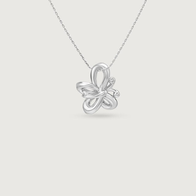 Breezy Flutter Silver Pendant,,hi-res image number null