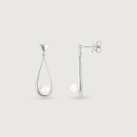 Graceful Glow Pearl Drop Earrings