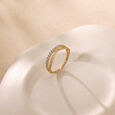 Flowing Linear Diamond Ring,,hi-res view 1