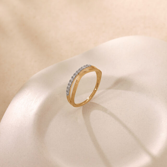 Flowing Linear Diamond Ring,,hi-res image number null