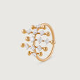 Disco Beat Gold & Diamond  Finger Ring,,hi-res view 4