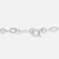 Sleek Chain Silver Anklet,,hi-res view 4
